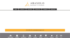 Desktop Screenshot of abasoloseguros.com